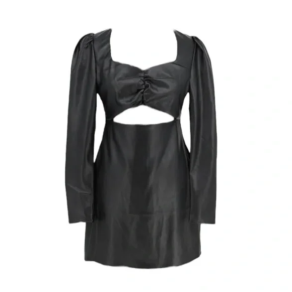 Torn By Ronny Kobo Dresses | Torn X Ronny Kobo Faux Leather Mini Dress | Color: Black | Size: L | Breannaroyce's Closet Torn By Ronny Kobo Dresses | Torn X Ronny Kobo Faux Leather Mini Dress | Color: Black | Size: L | Breannaroyce's Closet